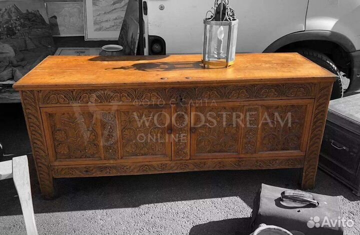 Сундук.Скамья.Бретонь.Винтаж.Мебель массив.Старина