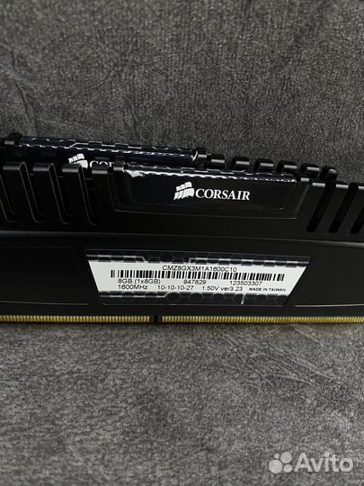 Оперативная память - Corsair 16GB DDR3 1600Mhz