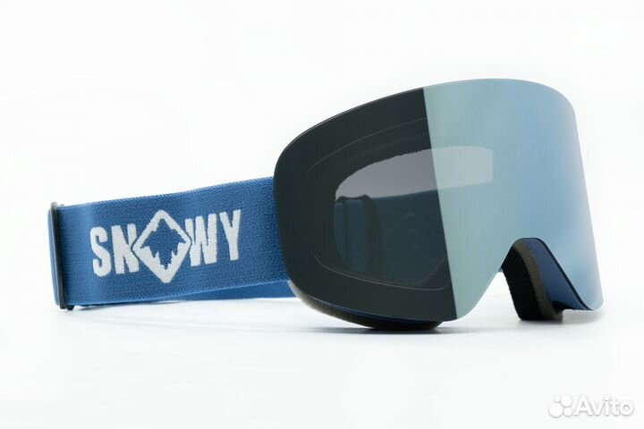 Маска snowy aura cyan:grey coat lighter bl S3+S1