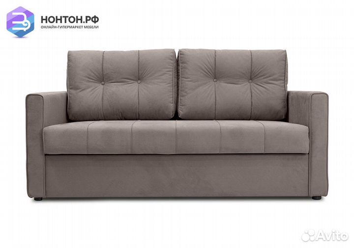 Диван еврокнижка Лео светло-коричневый