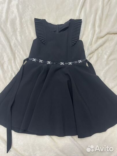 Футболка+ платье школьное черное