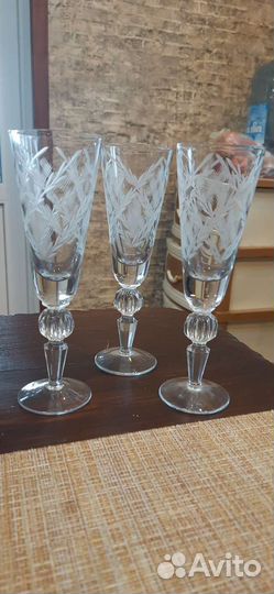 Фужеры хрустальные СССР