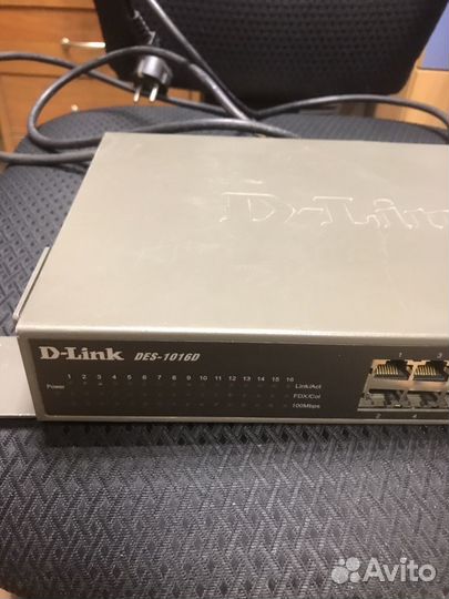 D-link коммутатор DES-1016D