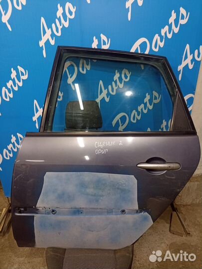 Дверь задняя левая Рено Сценик 2 шпатлеванная