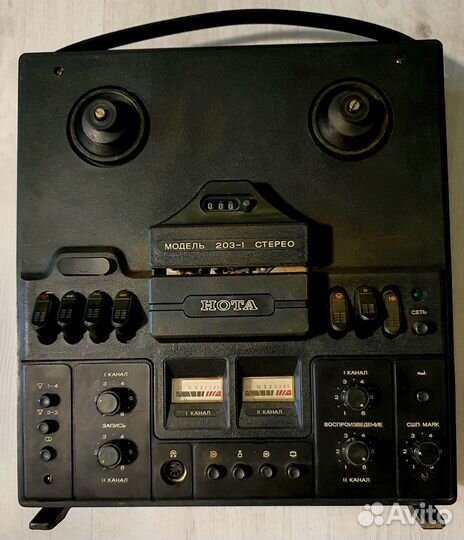 Катушечный магнитофон Нота 203-1 стерео
