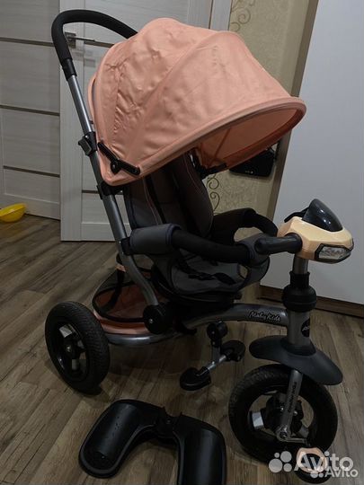 Трехколесный детский велосипед-коляска