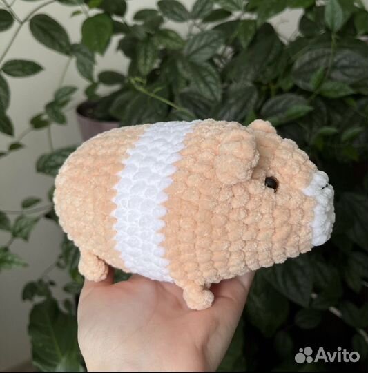 Вязаные игрушки ручной работы Морская свинка