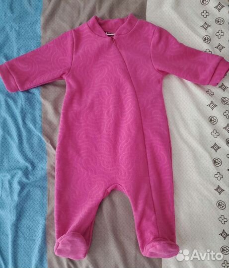 Комбинезон флисовый на девочку р. 68