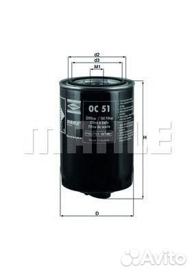 Фильтр масла Audi Seat Skoda VW OC51