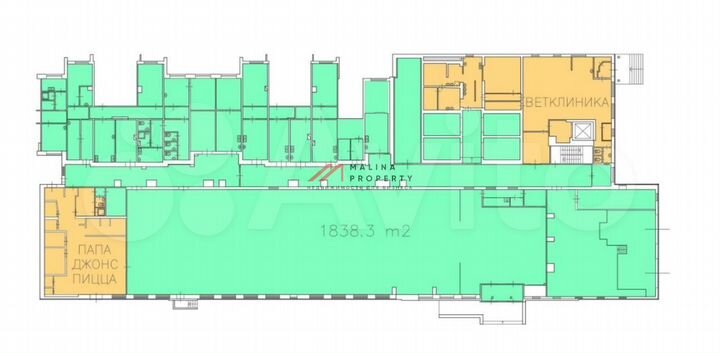 Сдам торговое помещение, 1838 м²