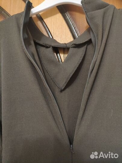 Платье новое серое 46