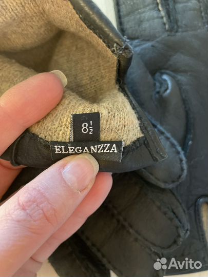 Мужские кожаные перчатки Eleganzza 8,5
