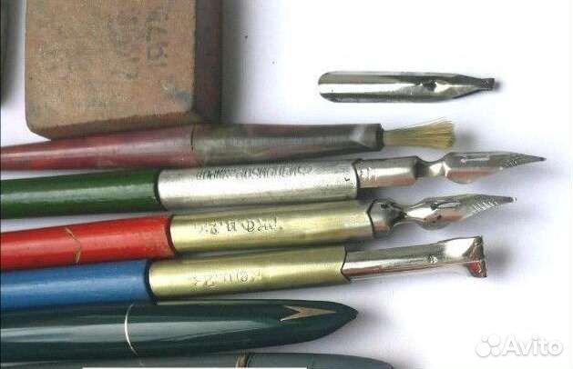 Перьевые ручки карандаши дырокол СССР