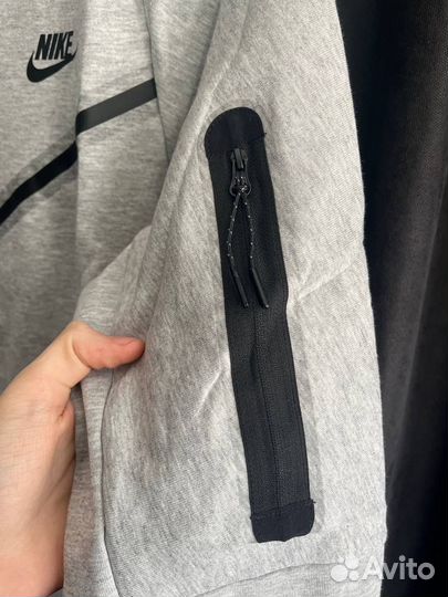 Nike tech fleece зип худи серый M XL