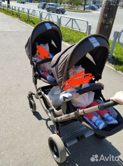 Коляска для двойни 2 в 1