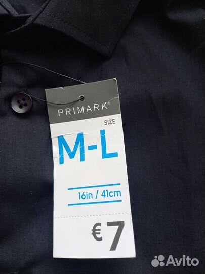 Новая черная мужская рубашка Primark