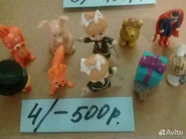 Фигурки киндер сюрприз разные