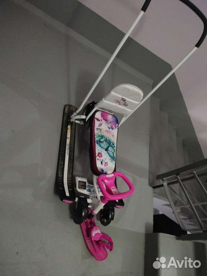 Детский снегокат с колесами б/у