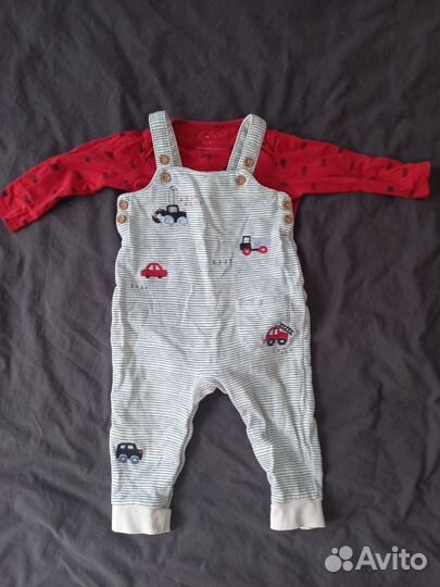 Детский комплект комбинезон + боди 80