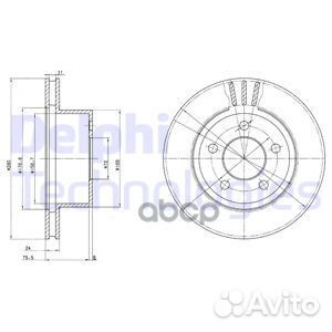BG3533 диск тормозной передний Jeep Grand Cher