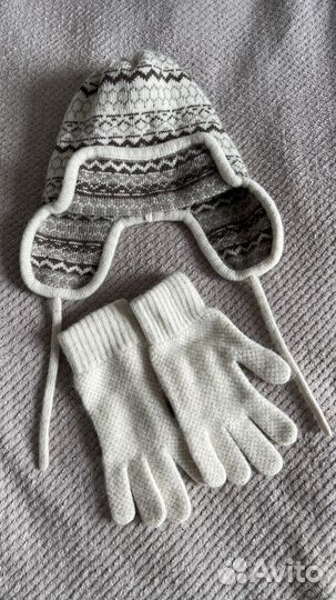 Комплект шапка, перчатки