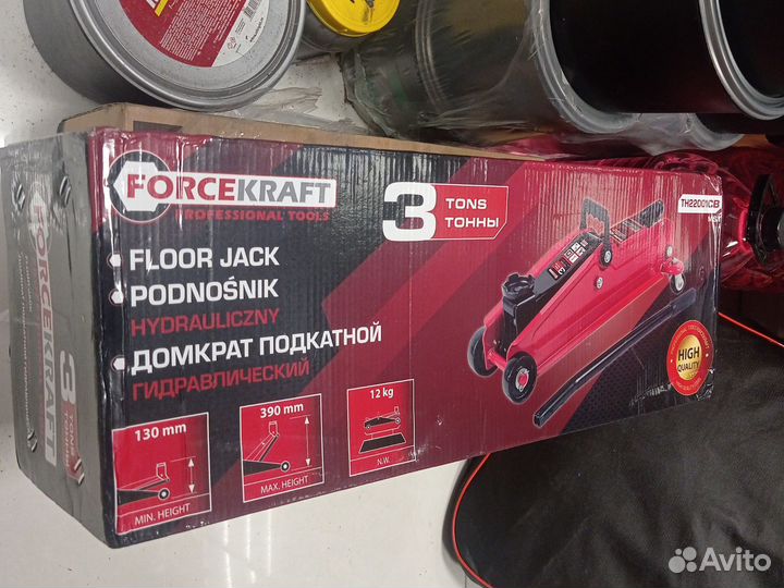 Домкрат гидравлический подкатной усиленный 2 тонны
