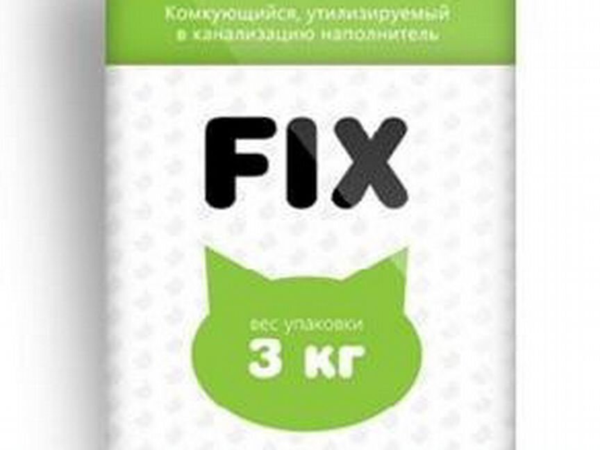 Травяной наполнитель FIX для кошачьего туалета