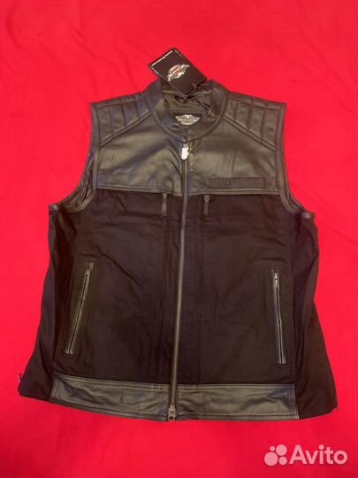Жилетка кожаная мужская