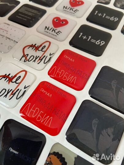 3D наклейки на чехол