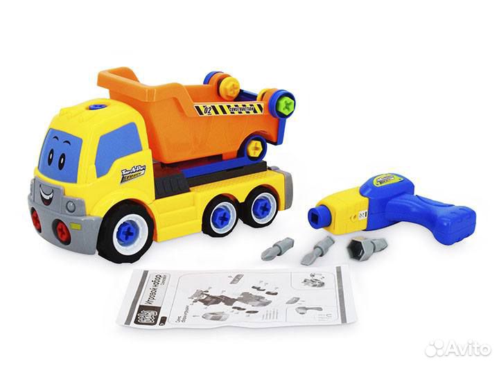 Грузовик с электрическим шуруповертом, новый