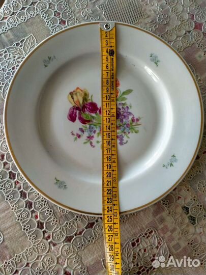 Тарелки Дулево из сервиза Мейсенский букет