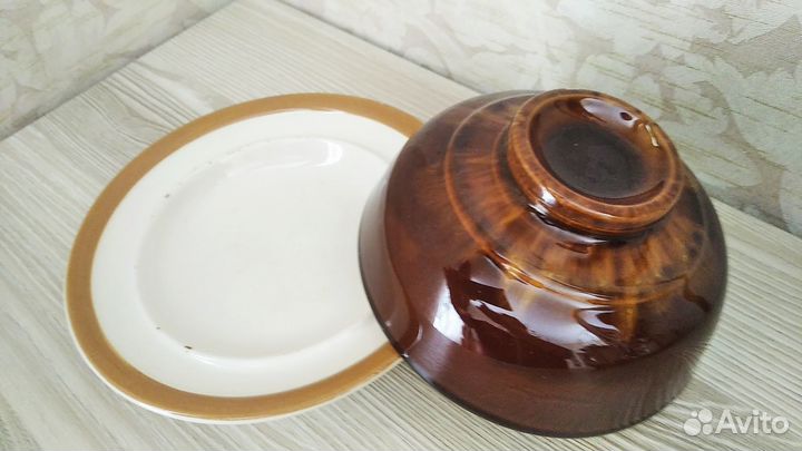 Масленка керамическая