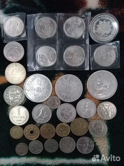 Монеты серебро.юбилейные.и зарубежные