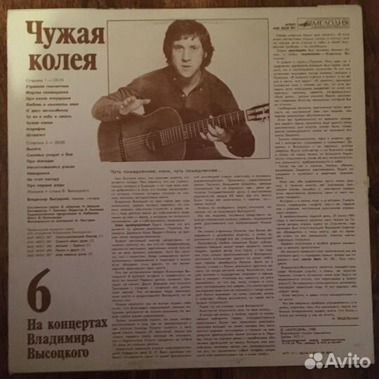 Виниловая пластинка Высоцкий (6)