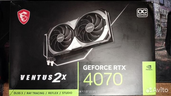 Видеокарта MSI RTX 4070 Ventus 2X