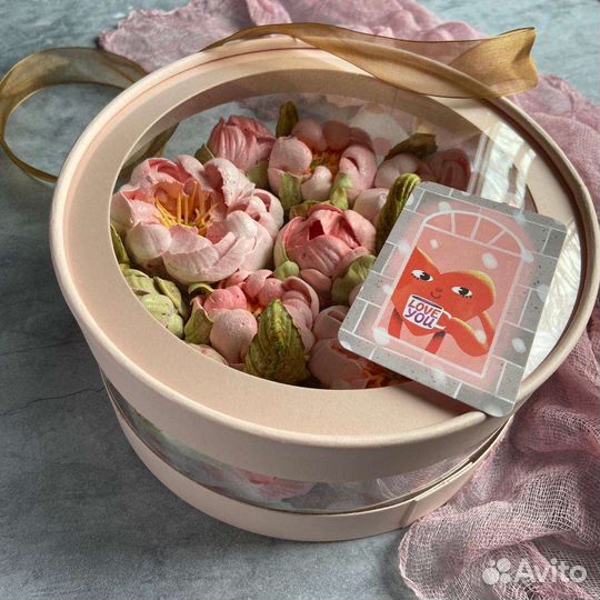 Съедобный букет, яблочный зефир