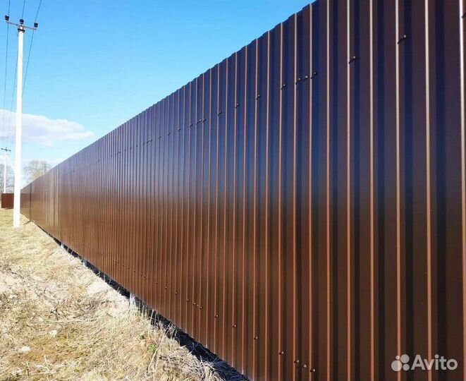 Профнастил для забора выбор цветов