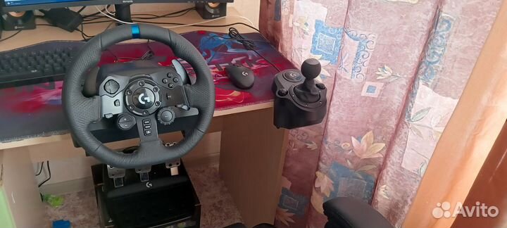 Игровой руль logitech g923 с кпп