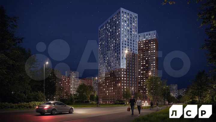 1-к. квартира, 41,1 м², 12/23 эт.