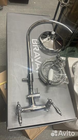 Смеситель bravat для ванны напольный