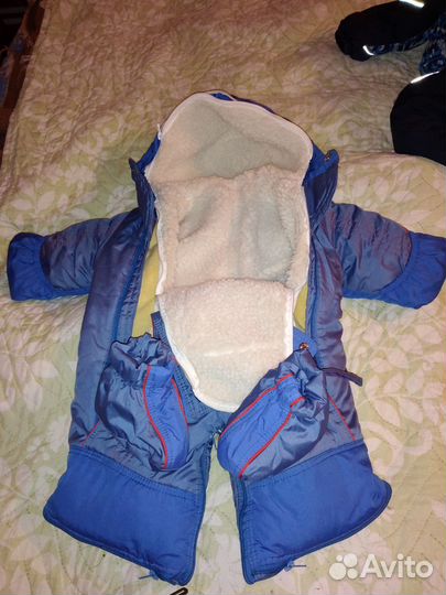 Пуховик, полукомбинезон зимний, для мальчиков
