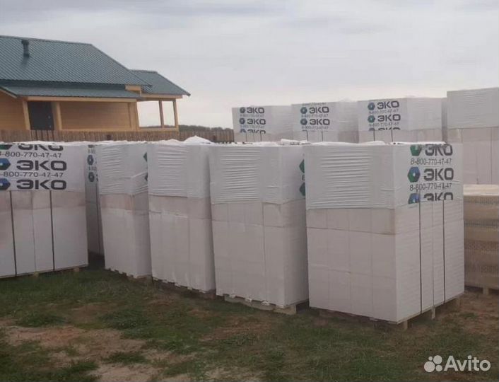 Газобетон от производителя эко D600 B5,0 250x100x600