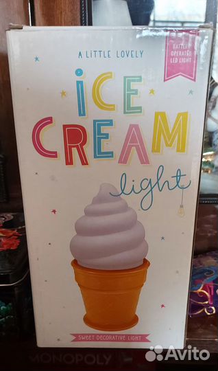 Ночник детский white ICE cream light, 24х11см