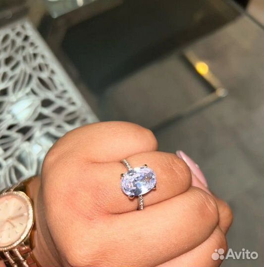 Кольцо с горным хрусталем 15-20,5