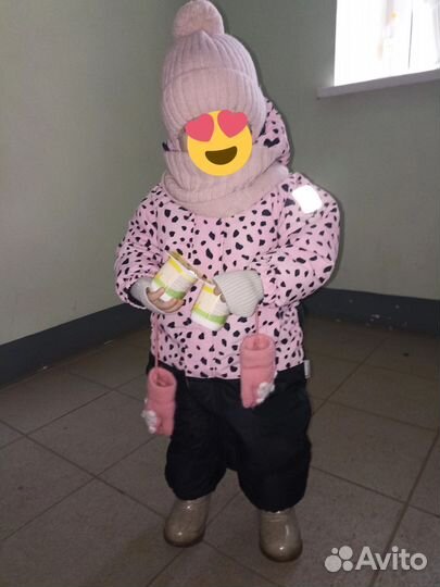 Зимний комбинезон для девочки 86