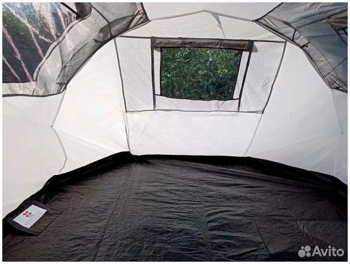 Палатка кемпинговая 4-х местная тф-1909-4, серый