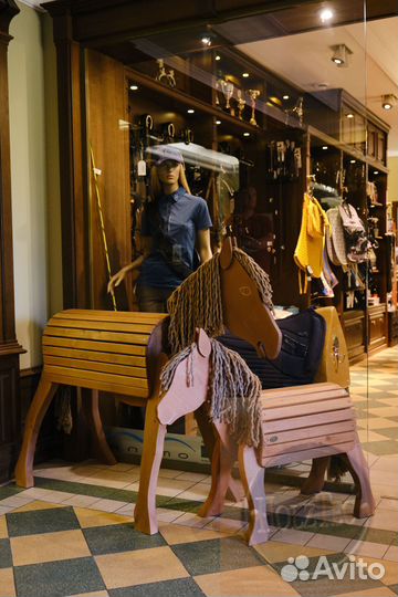 Деревянная лошадка для ребенка от 3х лет