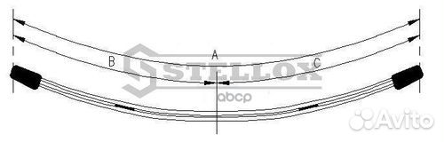 12-00070-SX рессора пер. 57 568 02 MB Sprinter