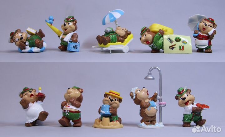 Медведи на пляже / в отпуске 1999 г. Киндер 2