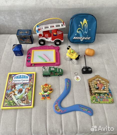 Игрушки для мальчика пакетом пожарная машина